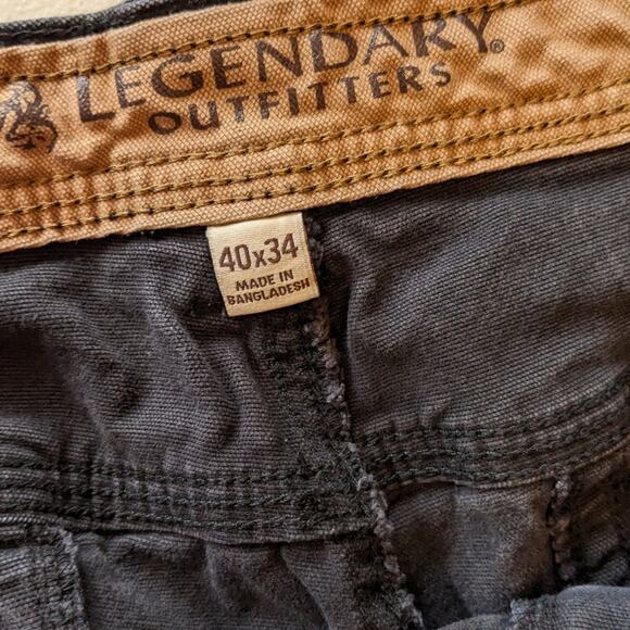 Legendary Outfitters Whitetails Pants Men 40x34 Utility Workwear Carpenter Style - Picture 2 of 12